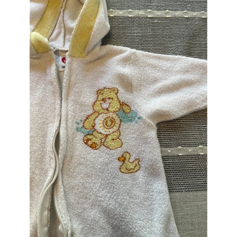 Care Bears Sleep Sack Infant OS White Excellent Vintage 1983 Funshine Bear Hood